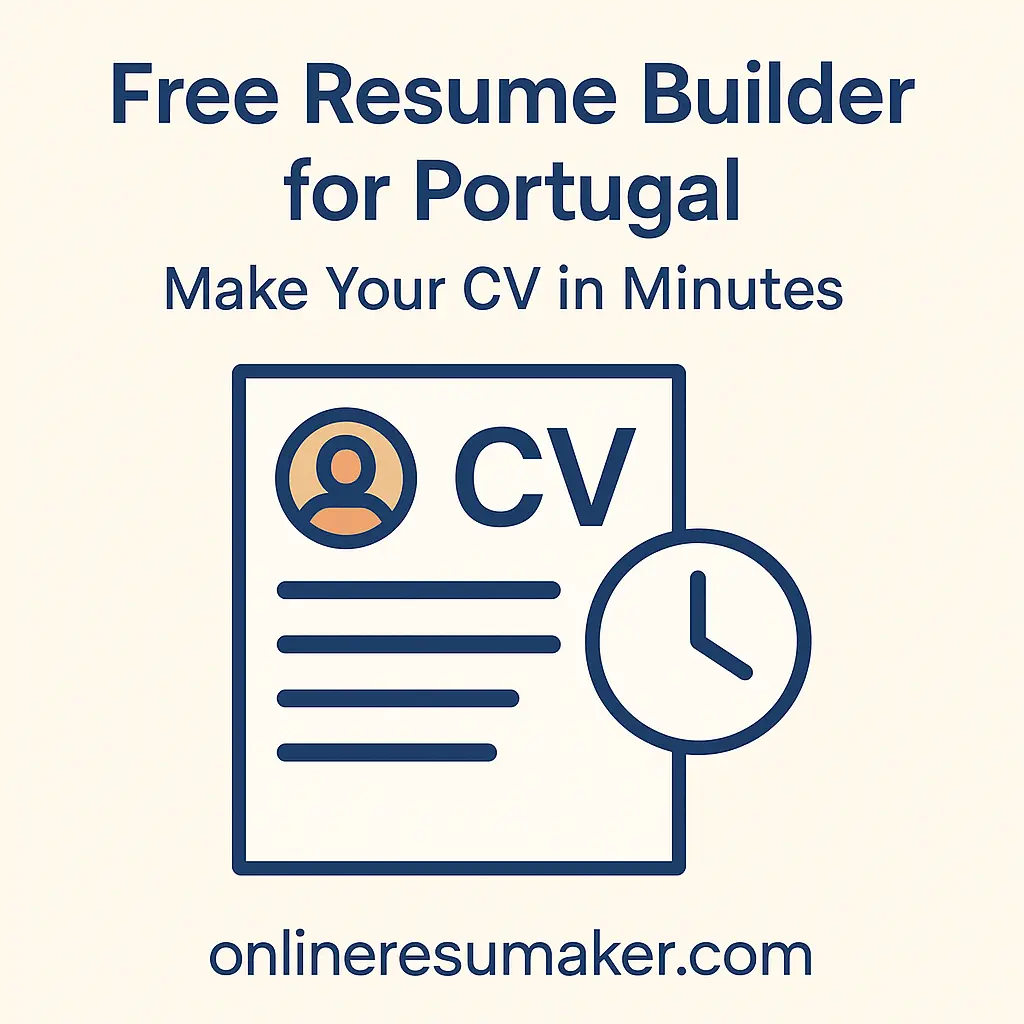 Free Resume Builder for Portugal: Make Your CV in Minutes